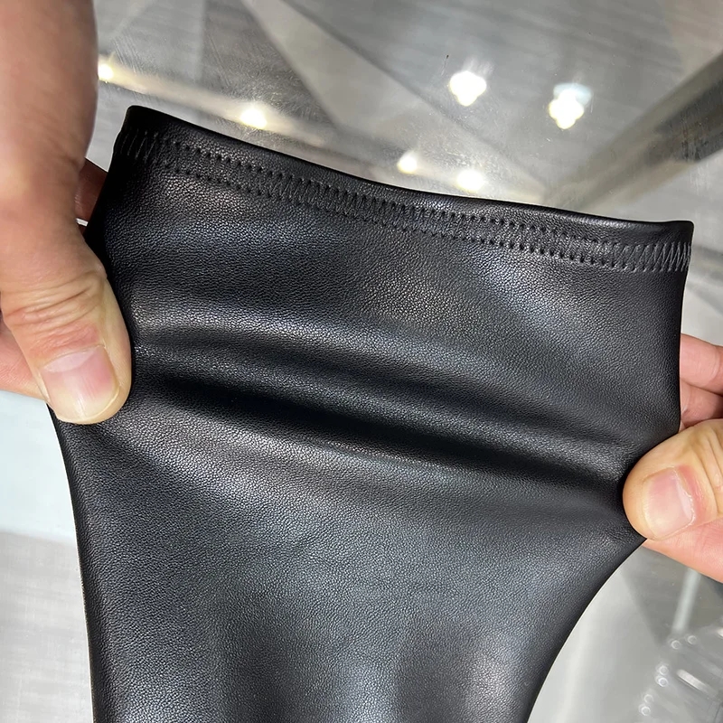 Dekherw Women Over Knee Thigh High Boots Winter Ro Luxury Designer Trainers Casual Thick Sole Black Plus Size Elastic Sock Shoes