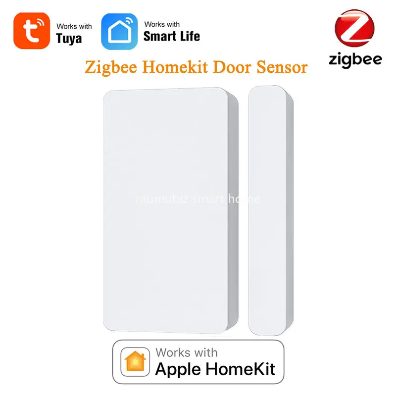 Tuya smart HomeKit ZigBee умный двухрежимный датчик двери/Противоугонный дверного окна
