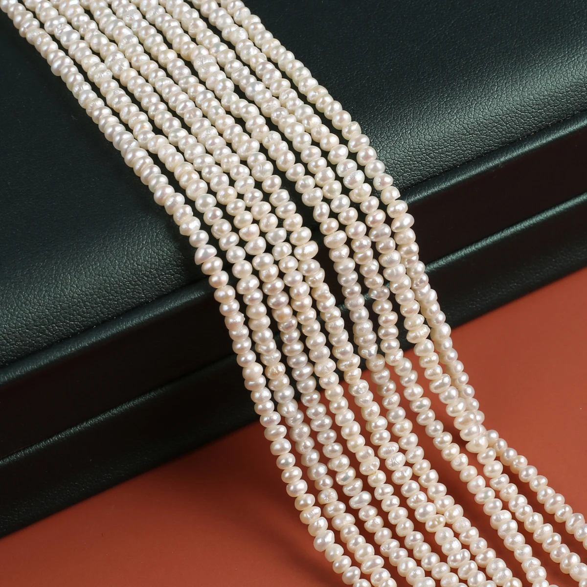 

AA Natural Freshwater Pearl Punch-Shaped Pearl Beads 2-3 MM For Jewelry Making DIY Necklace Bracelet Earrings Accessory