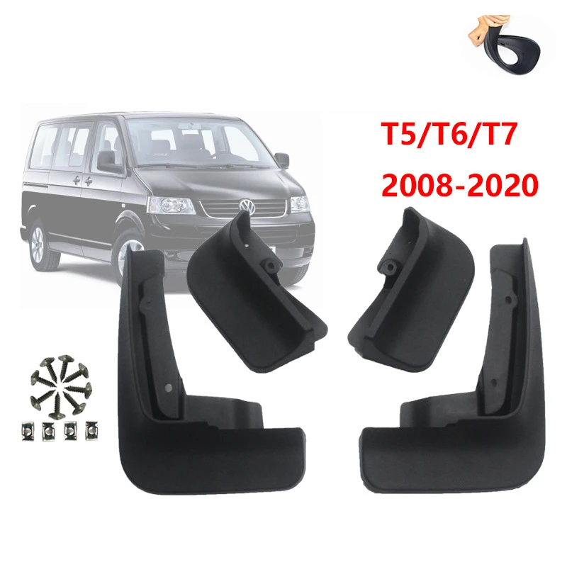 

4pcs Splash Guards Mud Flaps Fender Molded for T5 T6 T7 Multivan 2008-2022