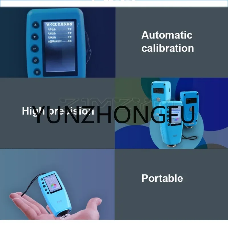 Портативный колориметр 4/8 мм цветной анализатор Цифровой точный лабораторный