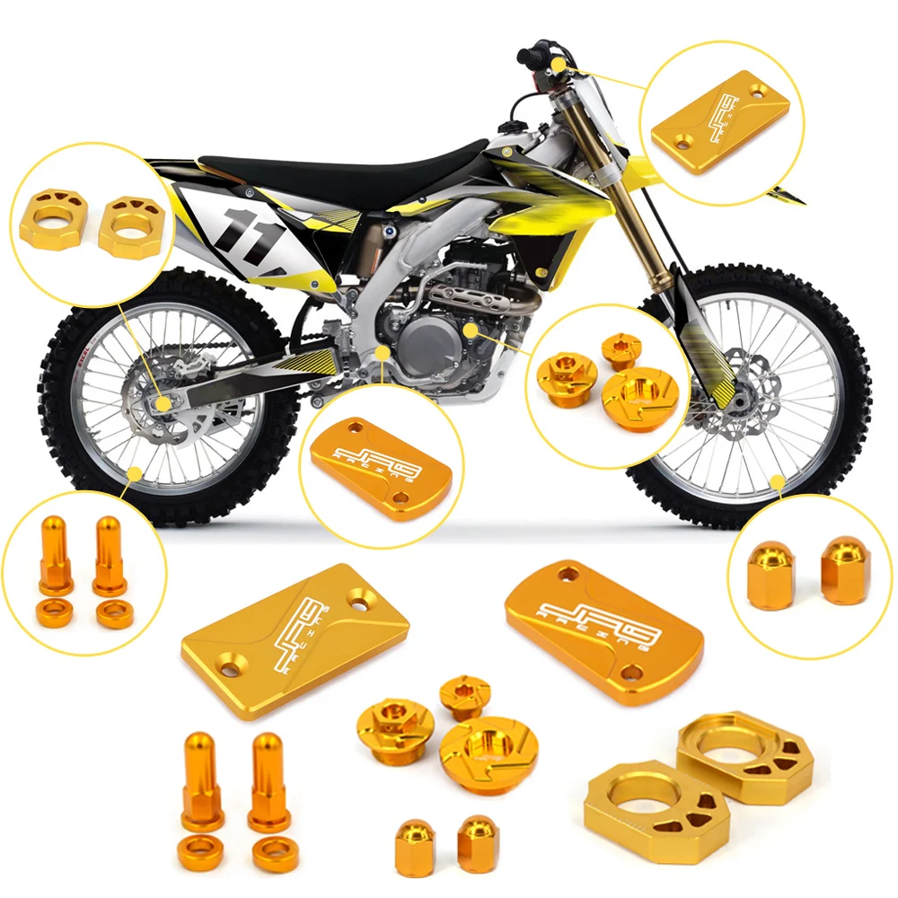 Набор крышек для резервуара тормозной муфты мотоцикла CNC YAMAHA HONDA SUZUKI KTM YZ125 YZ250 RMZ250