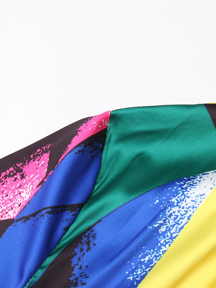 Женское боди-туника с V-образным вырезом и длинным рукавом