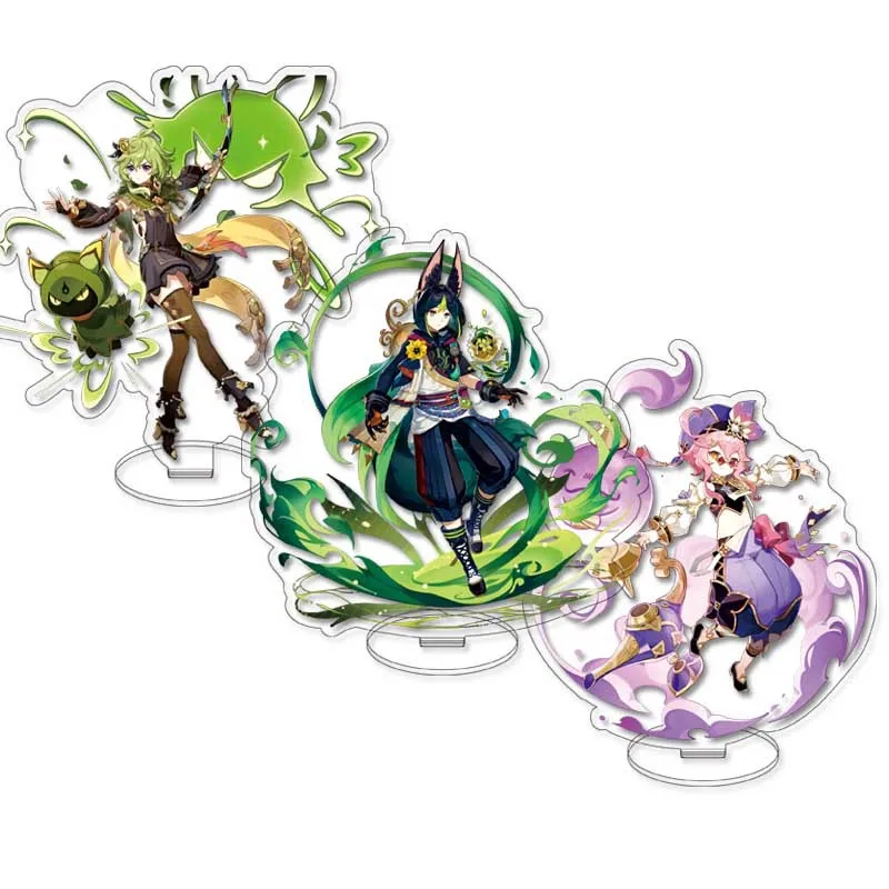 

Anime Genshin Impact New Figure Collei Dori Shikanoin Heizou Kamisato Ayato Yae Miko Acrylic Stand Model Plate Cosplay Fans Gift