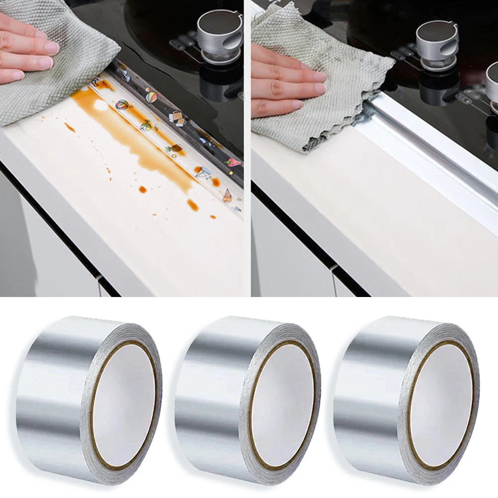 

High Temperature Resistant Smoke Exhaust Pipe Sealing Kitchen Cauldron Leak Proof Sunscreen Heat Insulation Aluminum Foil Tape