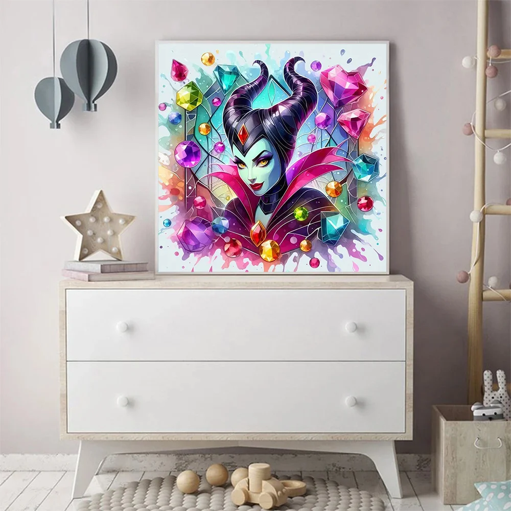 Набор Алмазной Живописи Disney 5D-Малефисента Полная Круглая Дрель Мозаика Вышивка