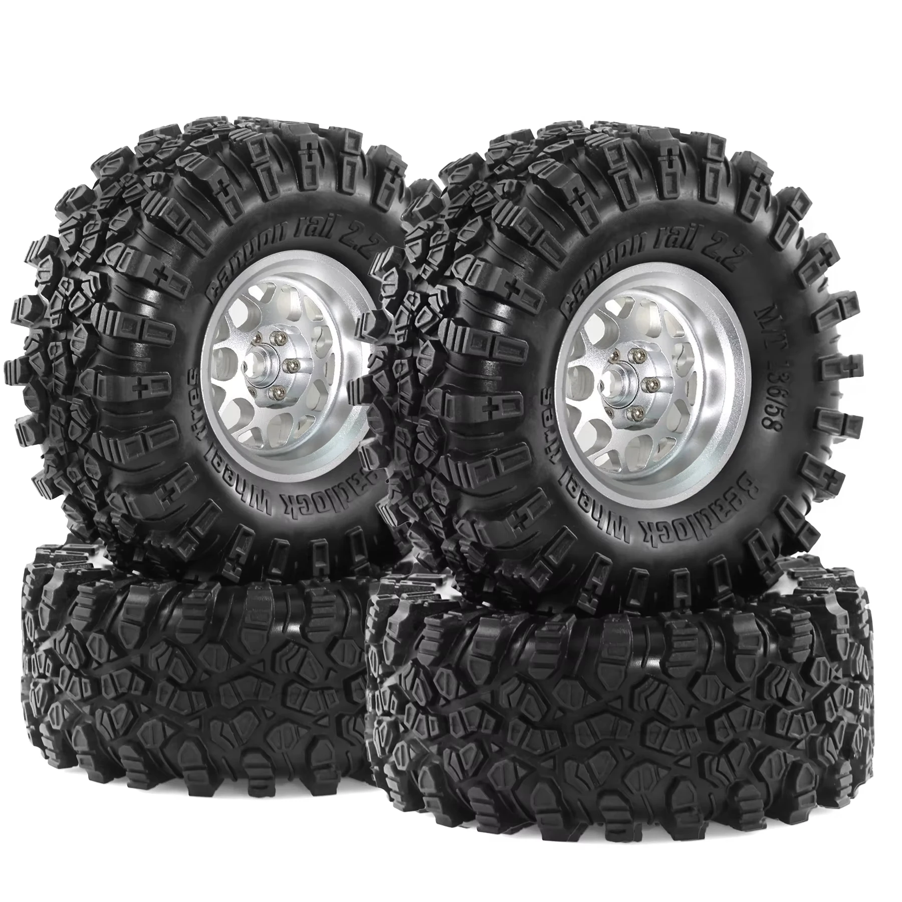 Набор резиновых шин для 1/10 RC Crawler TRX-4 Axial SCX10 90046 D90 Voodoo 4 шт