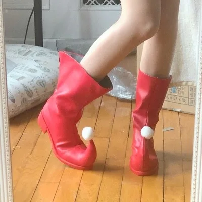 Shugo Chara Mashiro Rima Обувь для косплея Костюм комиксов ручной работы Кожаные сапоги