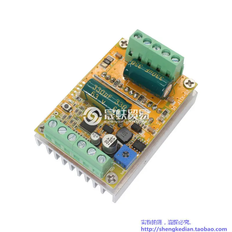 

BLDC Three-Phase DC Brushless Hall-Free Motor Controller PWM Motor Electrical Adjustment Forward and Reverse Rotation Drive 16A