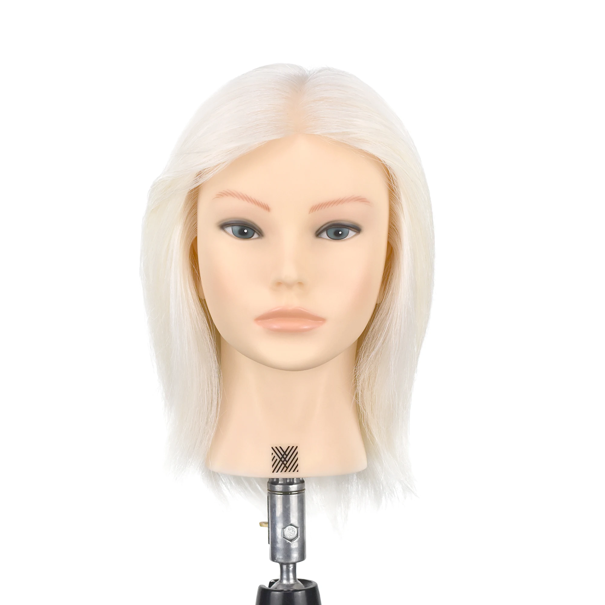 Mannequin-Head 30CM 12'' 100% White Goat Hair Training Head Hairdressing Mannequin Doll Head For Hairdressers