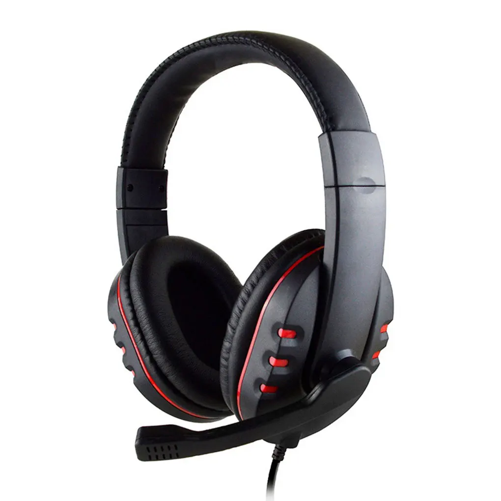 

3.5mm Gaming Headset Stereo Sound Computer Laptop Wired Headphone Earphone with Soft Earpads
