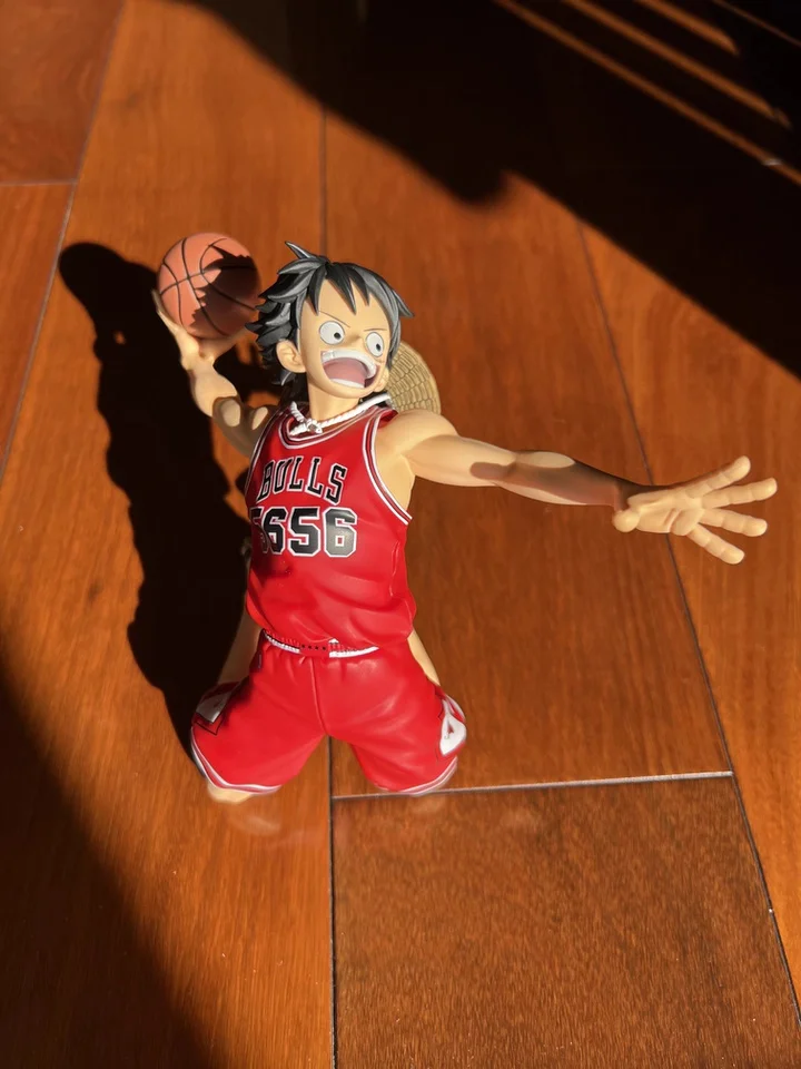 НОВАЯ коллекционная фигурка Bandai Banpresto One Piece x NBA MSP Collaboration Monkey D. Luffy, официальная лицензированная модель из ПВХ, подарки для фанатов (art.: 3920d4afbc1af) - 3920d4afbc1af
