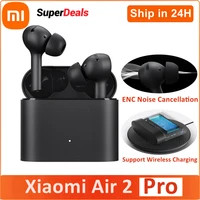 xiaomi air 2 pro tws earbuds mi air2 pro wireless bluetoooth earphone enc active noise cancellation lhdc tap control with 3 mic