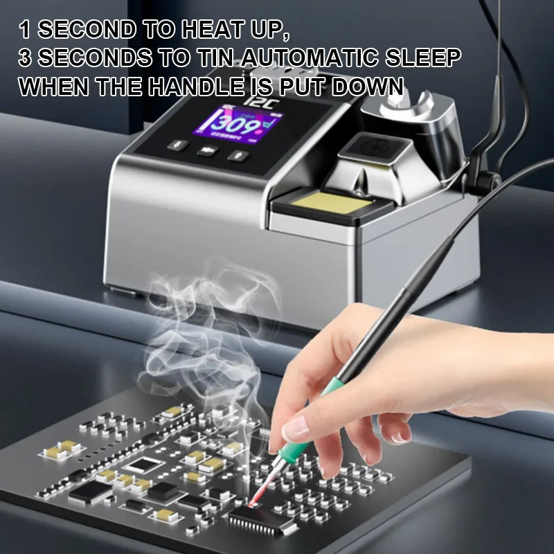 Интеллектуальная паяльная станция I2C 2SDN умная Спайка с быстрым нагревом 210 Вт