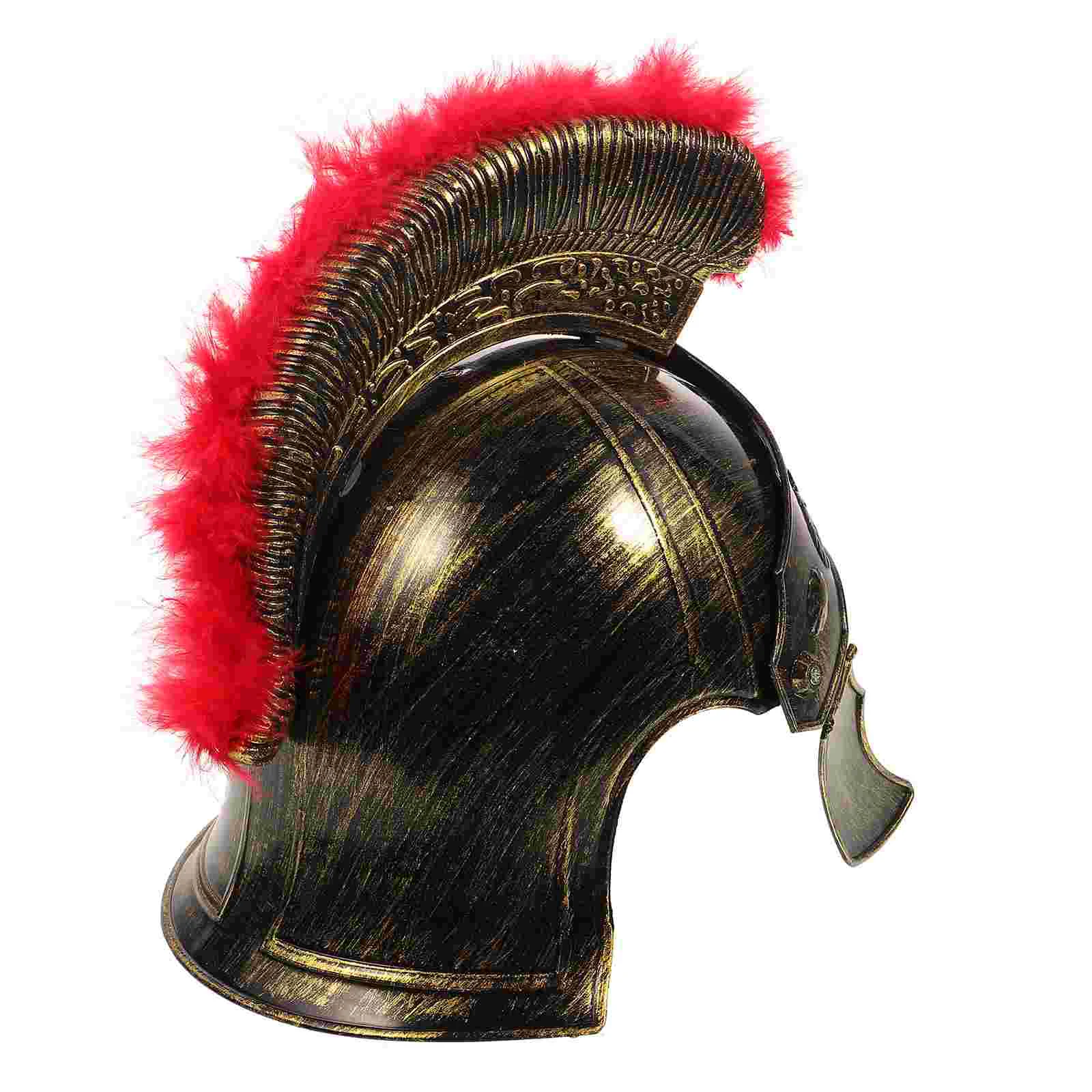 

Gadpiparty Halloween Costumes Gladiator Costume Men Roman Red Plume Greek Soldier Mens Hats