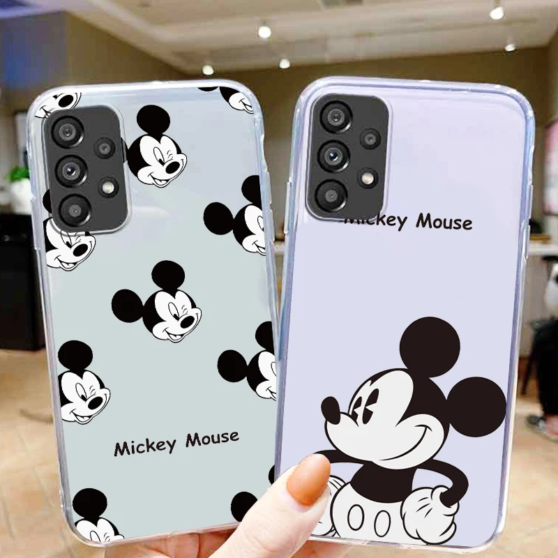 

Disney Mickry Art Cool Phone Case For Samsung A73 A72 A71 A53 A52 A51 A33 A32 A23 A22 A21S A13 A12 A03 Transparent Cover
