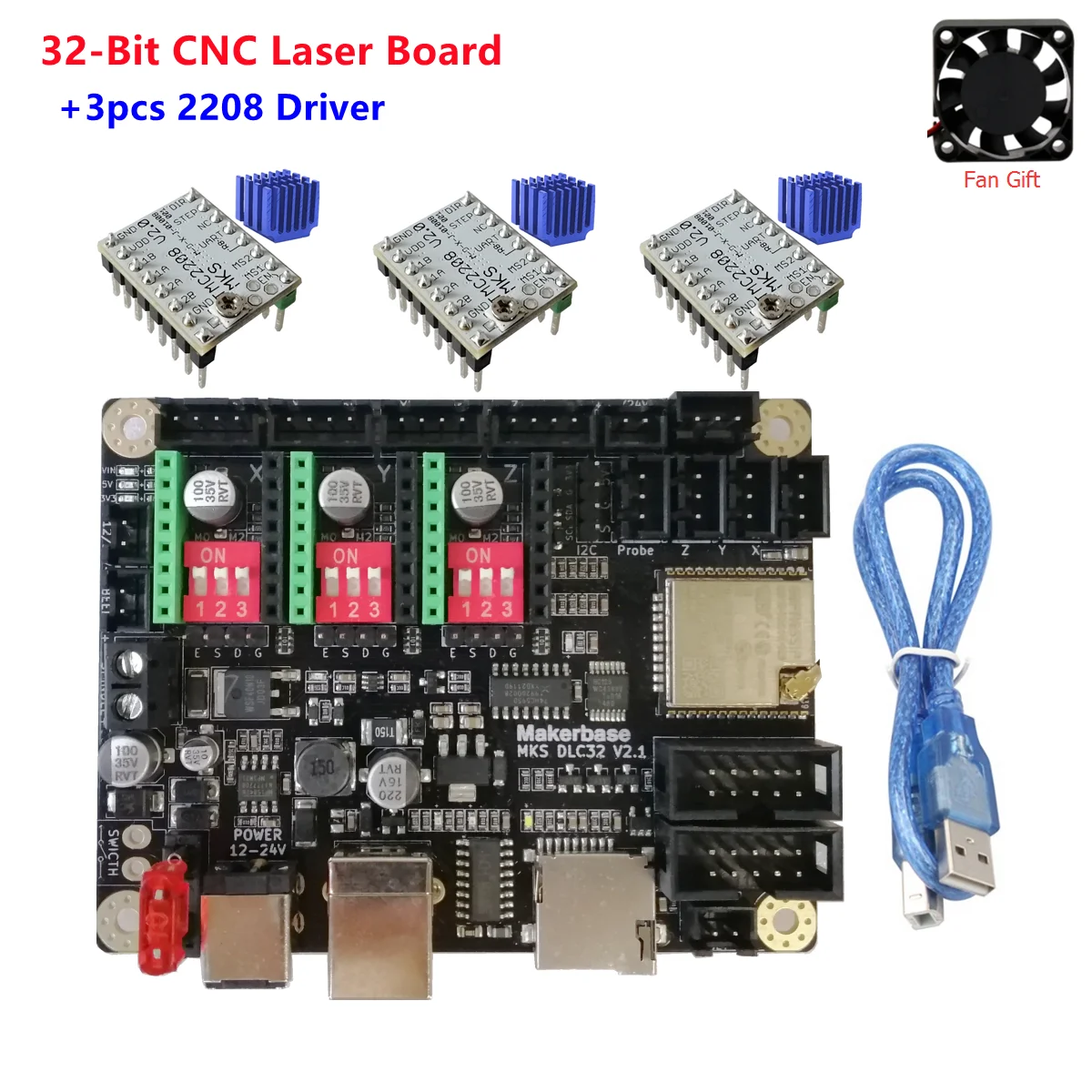 Контроллер GRBL ESP32 32 бит плата расширения для гравировки с ЧПУ детали обновления