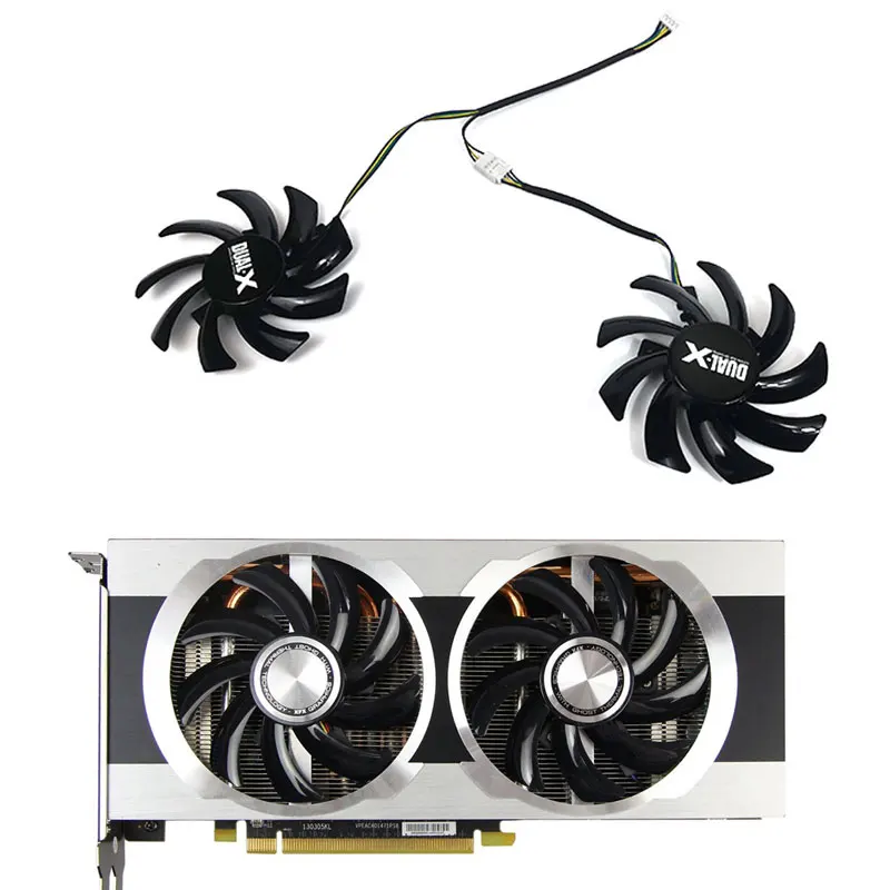 

Sapphire 85MM 4PIN FDC10H12S9-C FD7010H12S for R9 270X 280X XFX R9 280X 390/390X 8G RX470 RX570 RX580 fan dual cooling fan