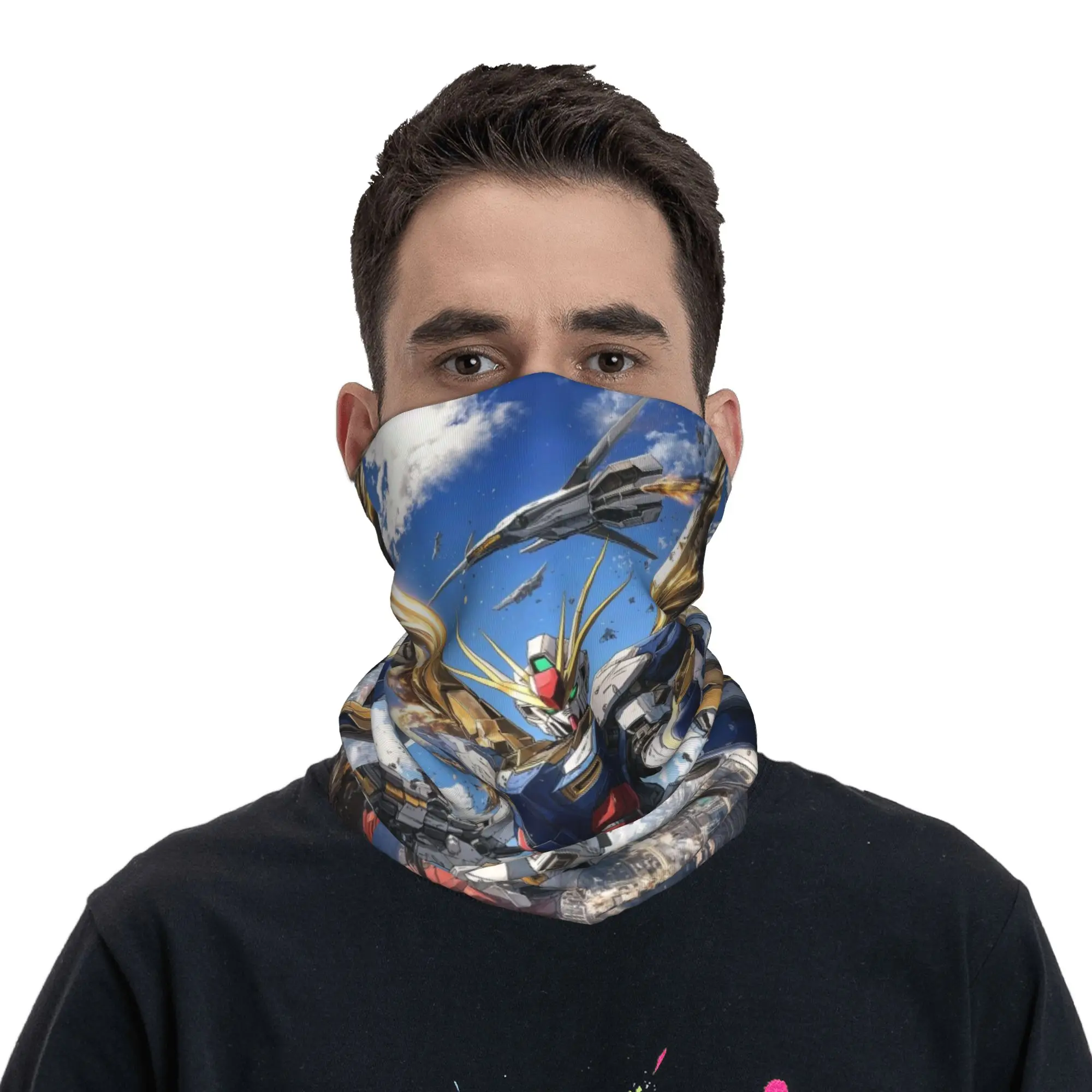 Фото Robot Movies (22) Bandana Cover Club Gundam Face Mask Hiking Универсальный дышащий платок для походов №4