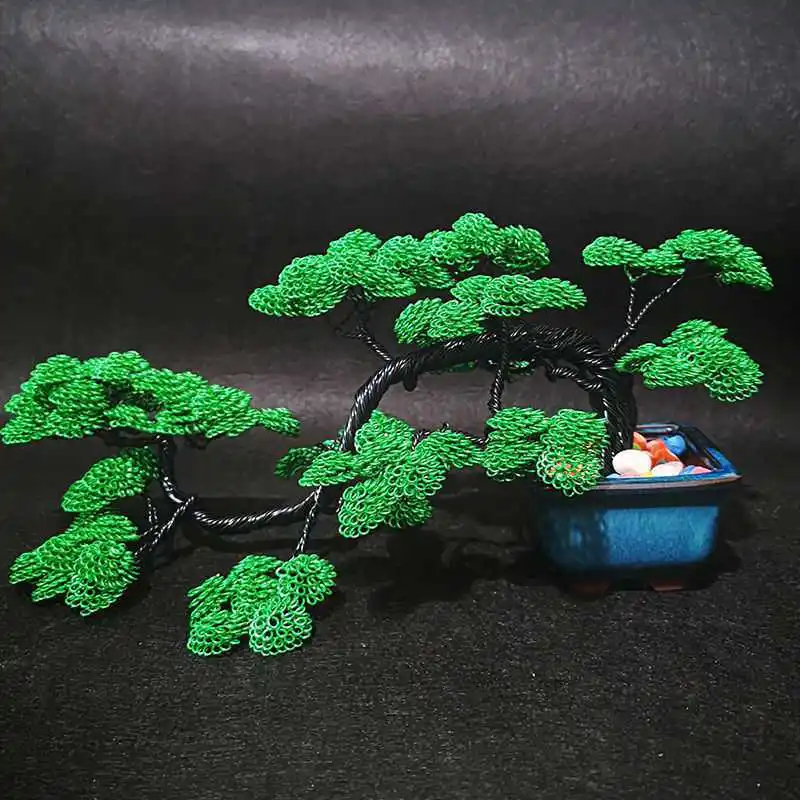 

Aluminum wire crafts fortune tree living room indoor bonsai fortune tree decorations home accessories