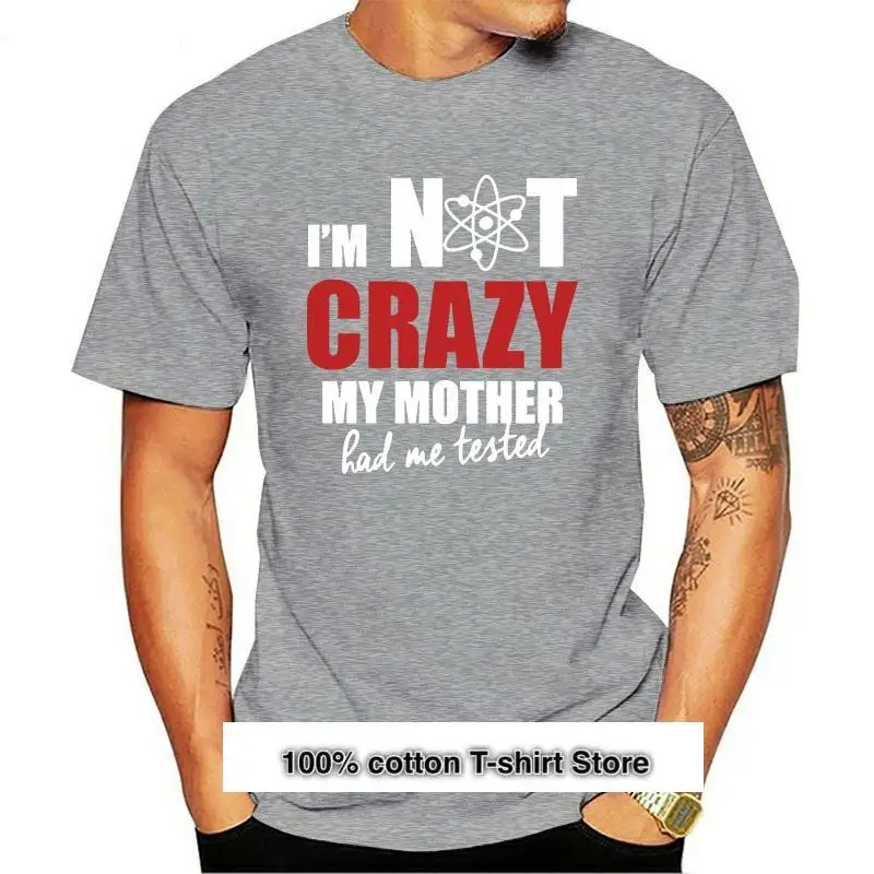 

Camiseta prémium "I'm no Crazy", Sheldon theory ", negra, big bang