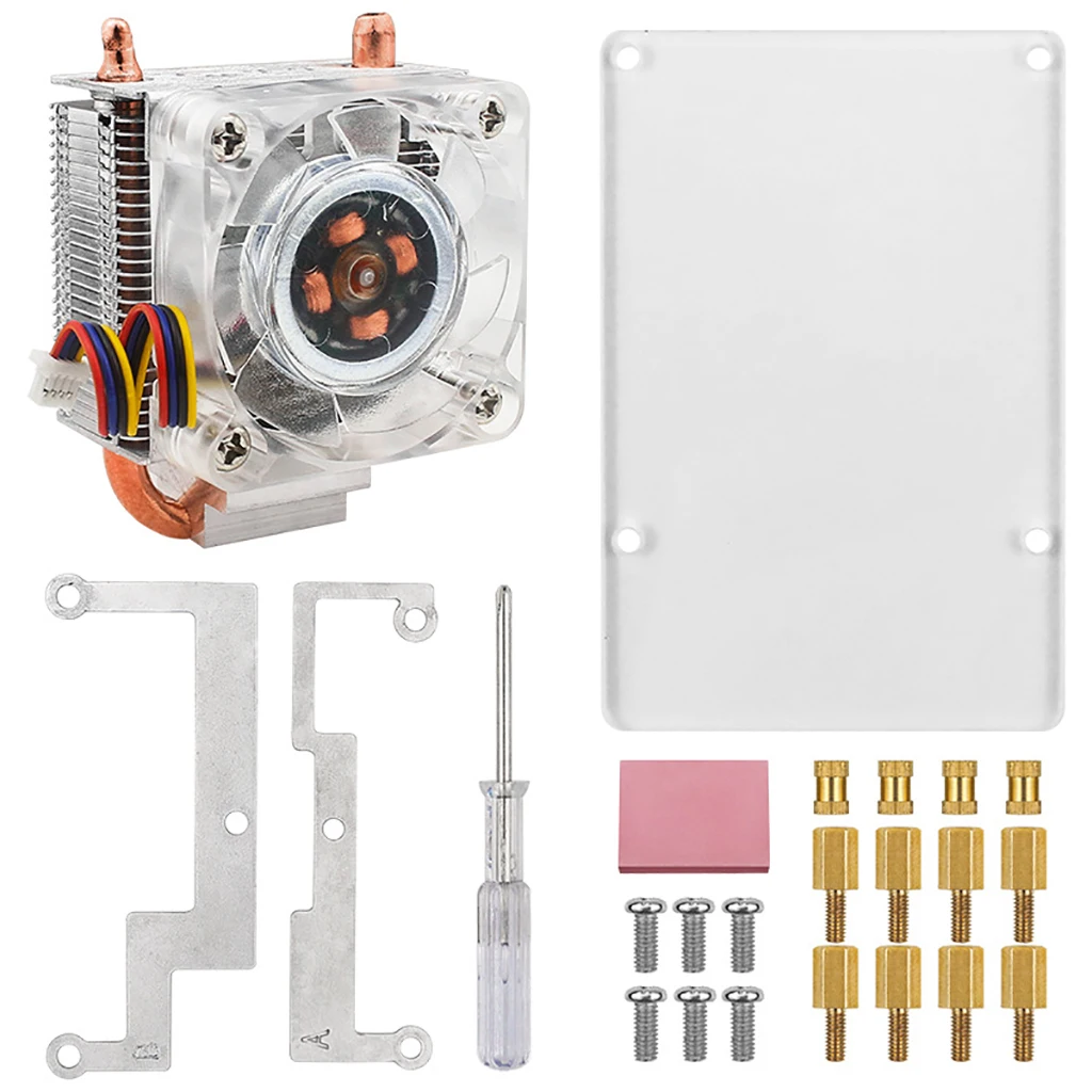 Охлаждающий кулер для ЦП ICE Tower Raspberry Pi 5B pi5 U-образная медная трубка охлаждающие