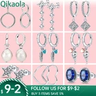 Серебряные серьги plata с подвесками, серьги в виде сердца и ракушки для женщин, ювелирные изделия, подарок, Свадебная вечеринка, помолвка