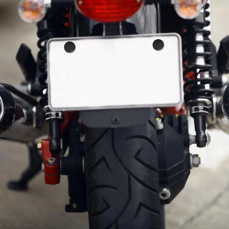 Комплект винтов для номерного знака черные чехлы крепежные застежки нержавеющие