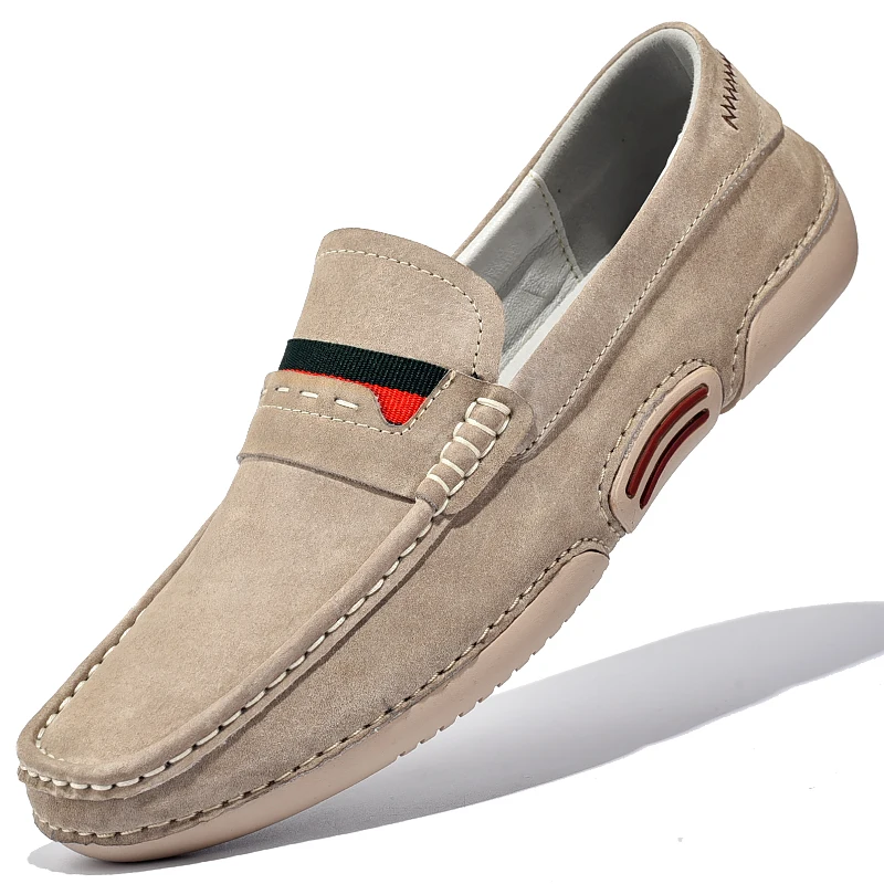 

Men Loafers Shoes Genuine Leather For Men Casual Shoes 2023 New Brand High Quality Suede Moccasins Large Size Zapatos De Hombre