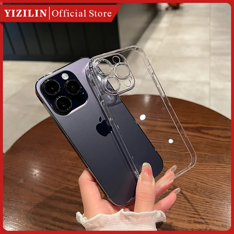 

Transparent Luxury Shockproof Phone Cases for IPhone 14 12 13 11 Pro Max 14 Plus Drop-proof Clear Bumper Cover Iphone 11 Case