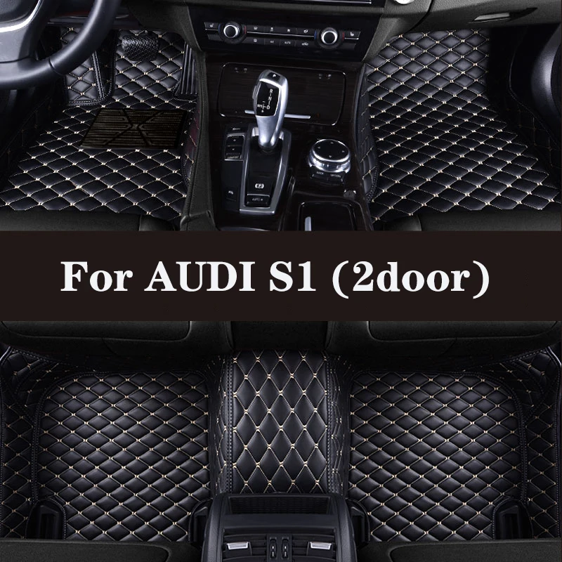 

HLFNTF Full surround custom car floor mat For AUDI S1 (2door) 2014-2018 car parts car accessories Automotive interior