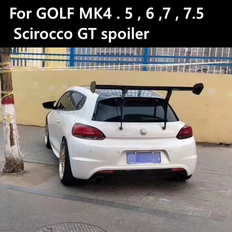 

for Golf 4 5 6 7 MScirocco K4 MK5 MK6 MK7 MK7.5 GT Style Carbon Fiber for Volkswagen Hatchback universal spoiler