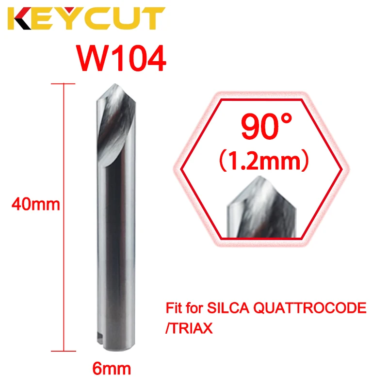 Резак SILCA W104 90 ° 1 2 мм подходит для Quattrocode и Triax Key Duplicating Machine Aftermarket Слесарные