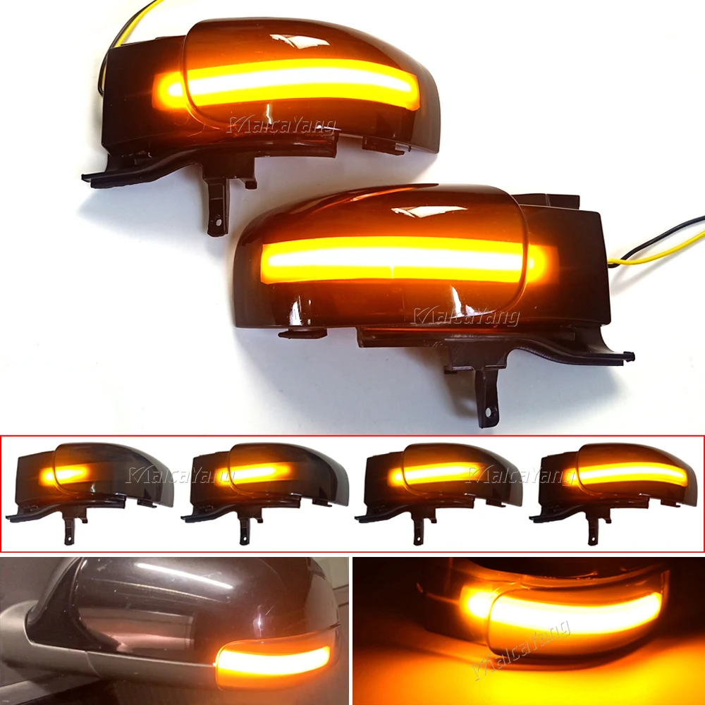 2xLED Dynamic Turn Signal Blinker For VW Touran 1T1/1T2 2003 2004 2005 2006-2009 Side Sequential Rearview Mirror Indicator Light