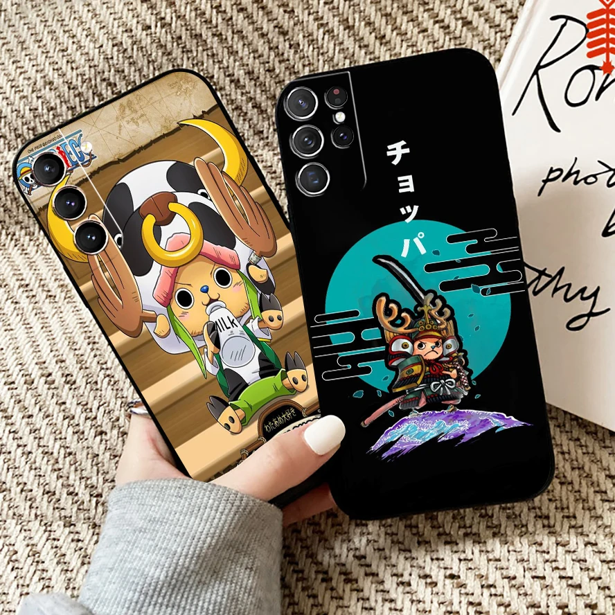 

Anime One Piece Tony Tony Chopper Phone Case For Samsung Galaxy S22 S21 S20 Plus Ultra 5G For Samsung S21 S20 FE Liquid Silicon