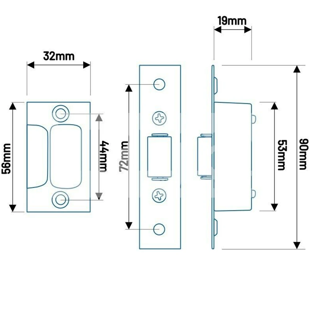 

1pcs Strong Door Closer Magnetic Door Catch Latch Door Magnet Furniture Cabinet Cupboard Screw Furniture Hardware