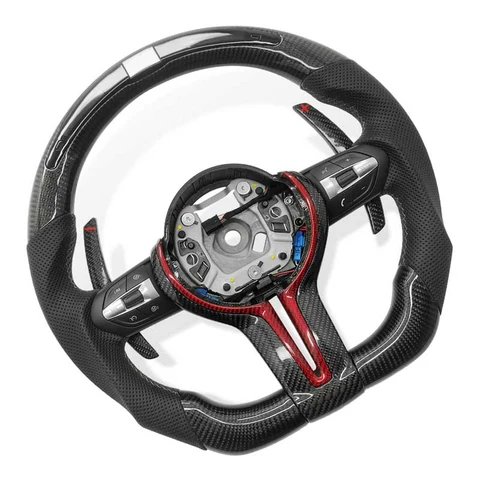 Руль M Performance для BMW M3 M6 F10 F11 F12 F30 F31 F32 F33 F34 F36 F20 F22 F23 F80 E90 Автомобильные аксессуары из углеродного волокна