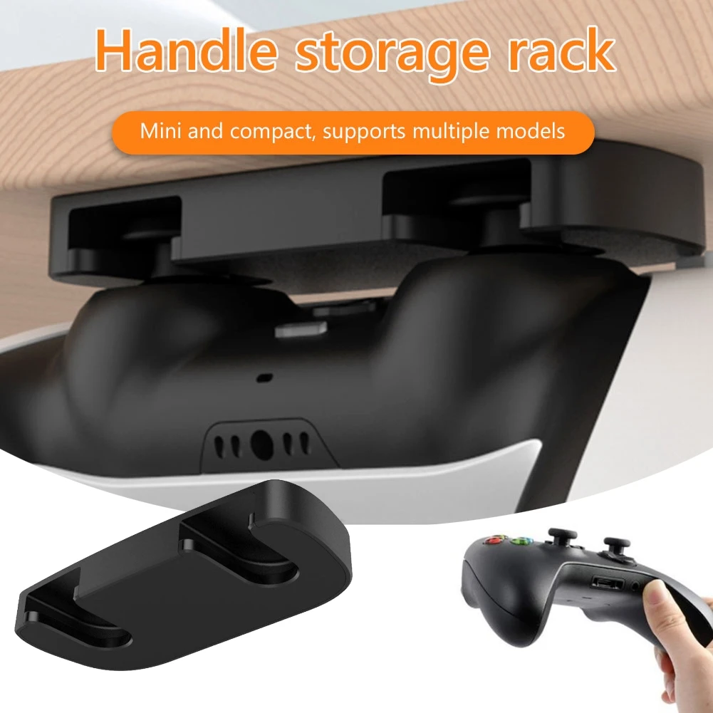 

Hanging Storage Rack Acrylic Controller Under Table Game Controller Holder Handle Hanging Bracket for PS5/PS4 Console