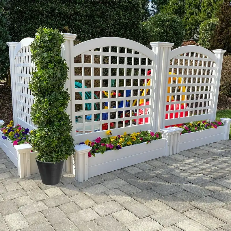 

x 42" x 45.5" Belmont Lattice Screen with Planter Box