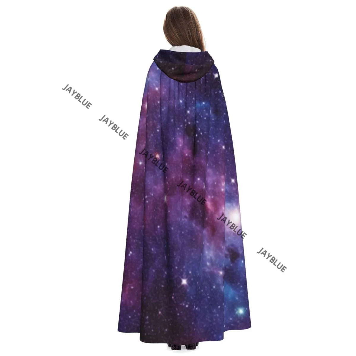 Унисекс взрослый абстрактный космический фон плащ с капюшоном длинный костюм