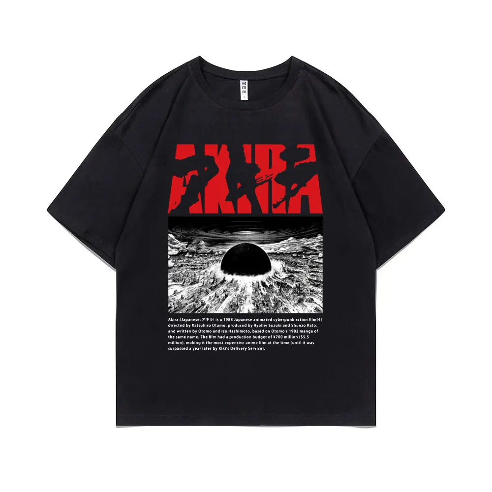 

Japanese Anime Akira Graphic T-shirts Manga Kaneda Shotaro T Shirt Men Women Harajuku Fashion Tshirt Streetwear Man Casual Tees