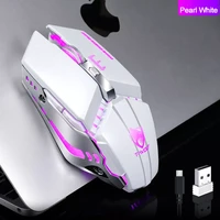 t wolf q15 usb wireless mouse charging silent mute light touch wheel gaming mouse star black