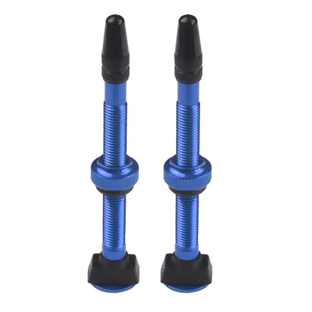 

4Pcs Aluminum 60mm MTB Blue Mountain Bicycle Bike Tubeless Presta Valve Stem