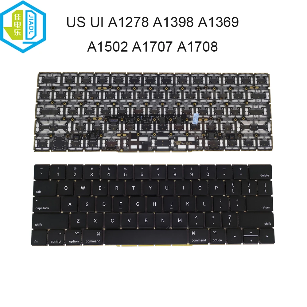 

UI US English Backlight keyboard A1278 A1398 A1502 A1707 A1708 A1369 For Macbook Pro Air Laptop Keyboards with no Backlit parts