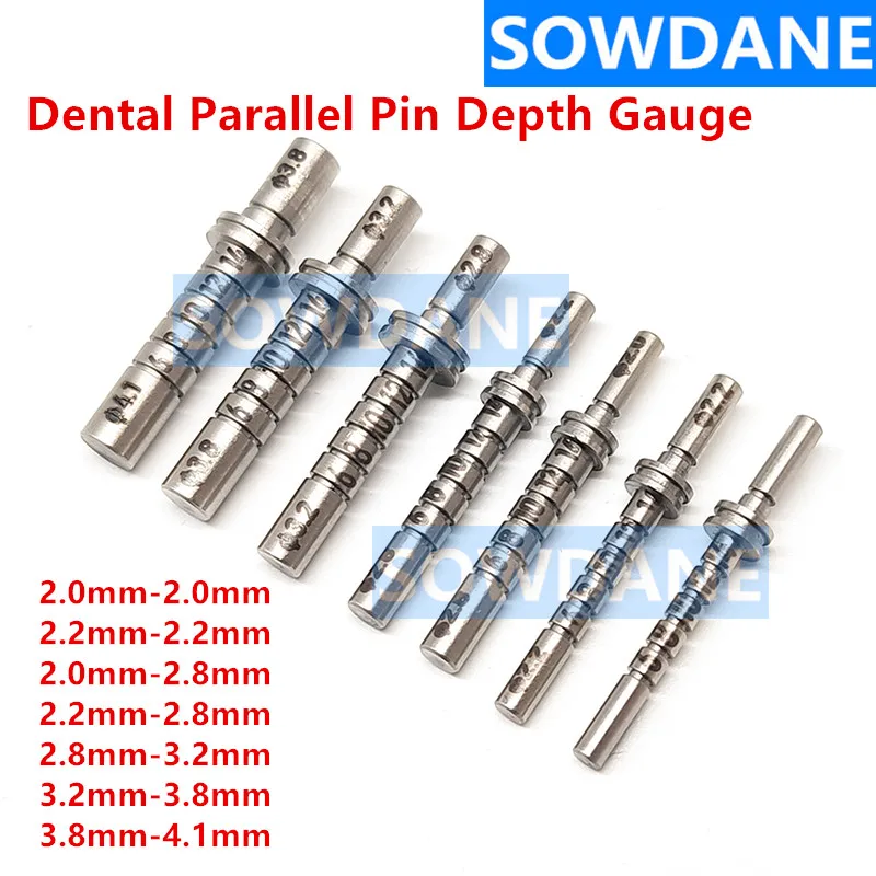 

New Dental Parallel Pin Depth Gauge Balance Bar Double Head End For Implant Surgical Tool Dental Lab Instrument Stainless Steel