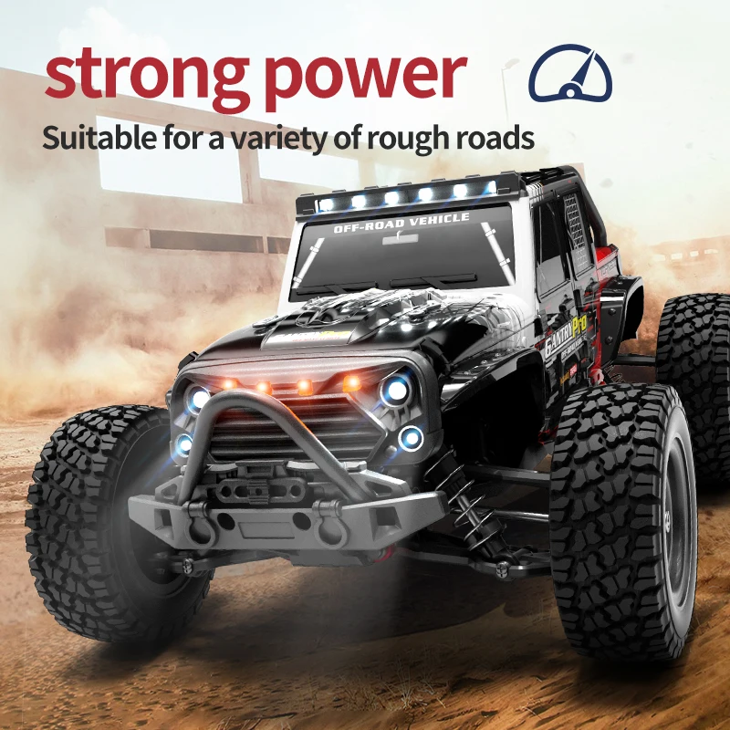 

Electric Car For Children Toy 1:16 Remote Control Racing Four-Wheel Drive Off-Road Vehicle With Headlights