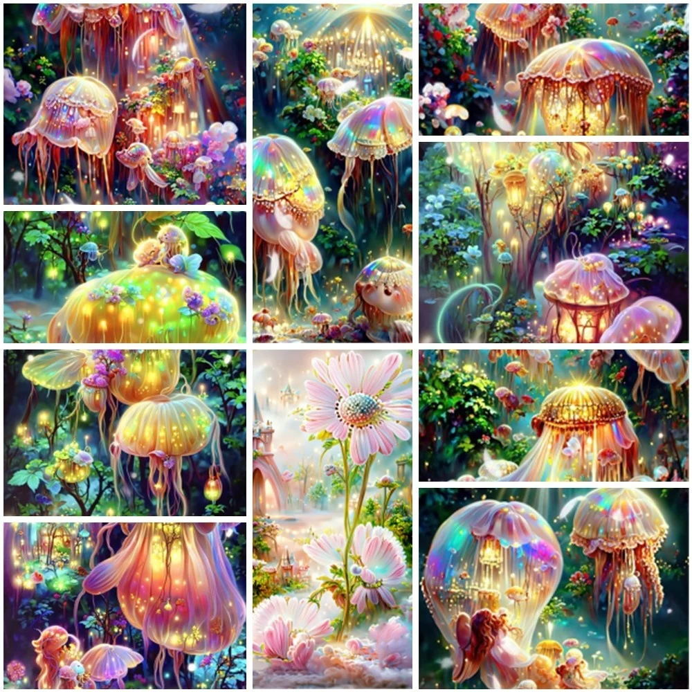 

Glow Jellyfish Landscape Handicrafts Crafts Supplies For Adults Decoration Home Personalized Gift Ideas Free Shipping 2023 HOT