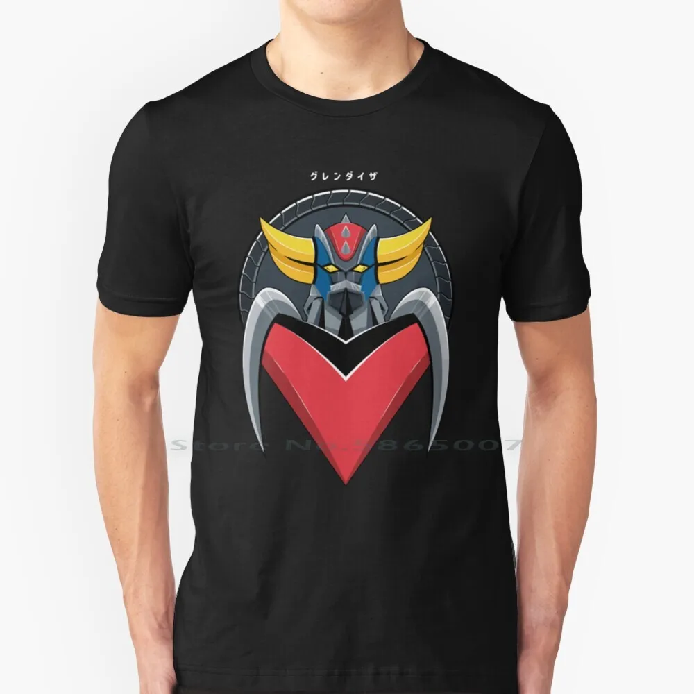 

Gurendaizā T Shirt 100% Cotton Goldorake Goldorack Grendizer Grandizer Ufo Robot Anime Manga Flat Textured Vector Japanese Go