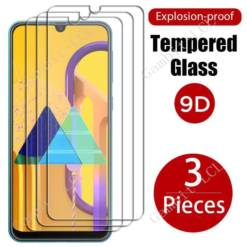 Защитное закаленное стекло 3 шт. для Samsung Galaxy M21 6,4 дюйма GalaxyM21 F41 GalaxyM30s M30s GalaxyF41, защитная пленка для экрана