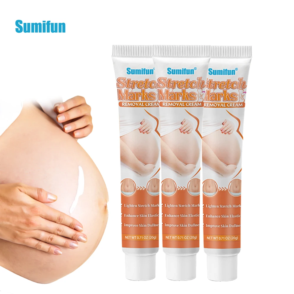 

3Pcs Pregnancy Stretch Marks Removal Cream Natural Herbal Acne Scratch Surgical Scars Repair Ointment Sumifun Skin Health